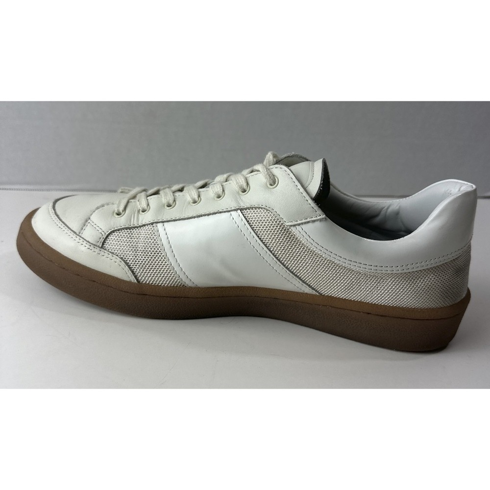 Sandro Mesh and Leather Sneakers Men's Size 43 US 10 - 10.5 Low Top Lace Shoes - Picture 3 of 16